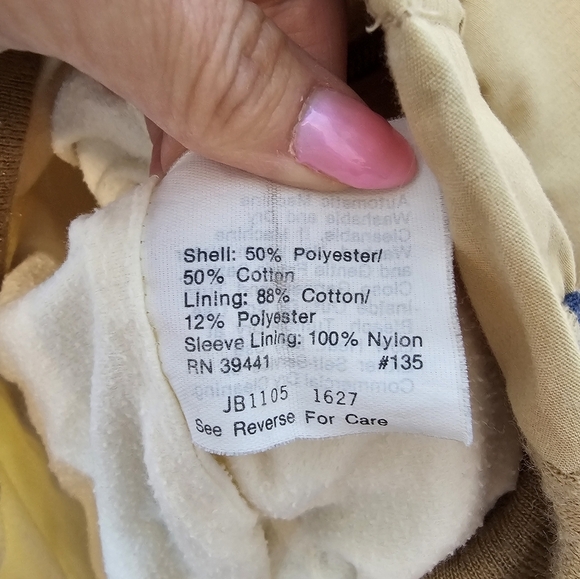 Pacific Trail Vintage Beige Jacket with Striped Accents Approximate Size Large - Picture 6 of 11